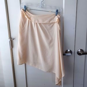 Zara Romantic Assymeterical Silk Skirt